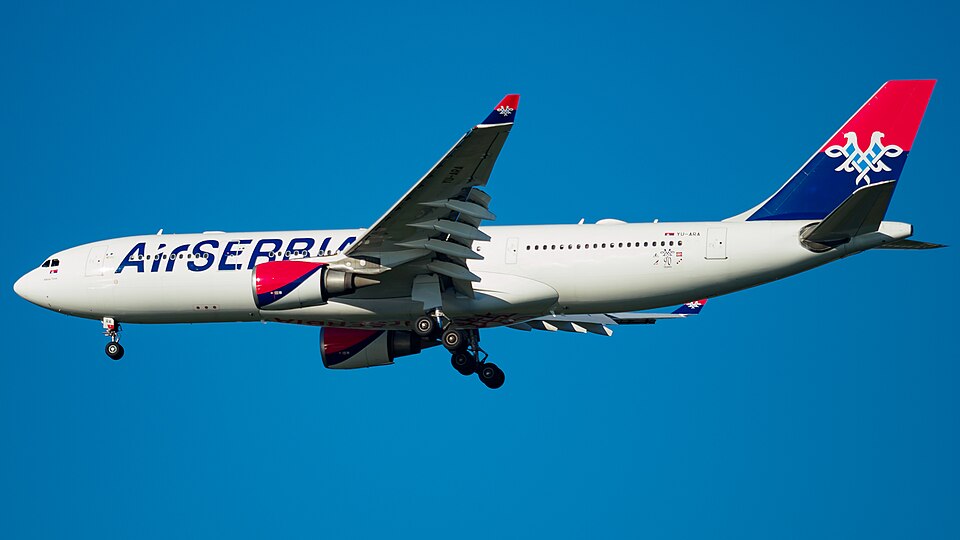 Joint Stock Company for Air Traffic - Air SERBIA Belgrade aircraft